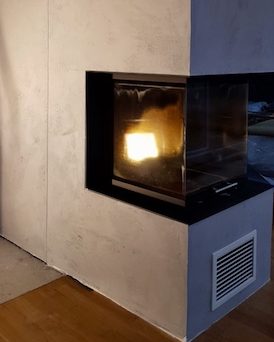 Betonoptik Tannert Kamin