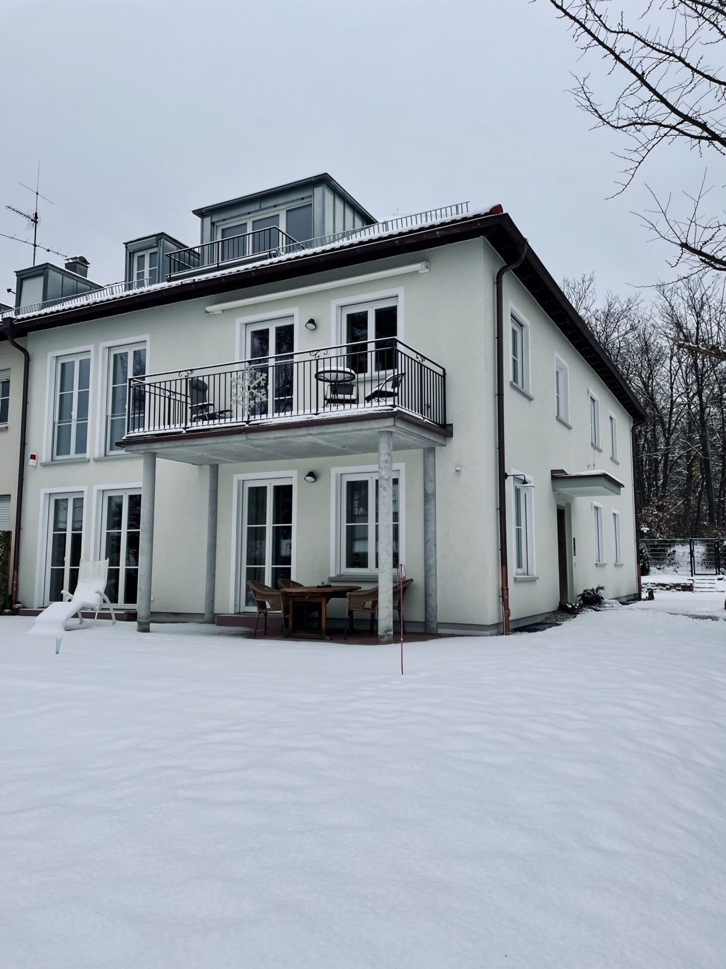 house in the winter